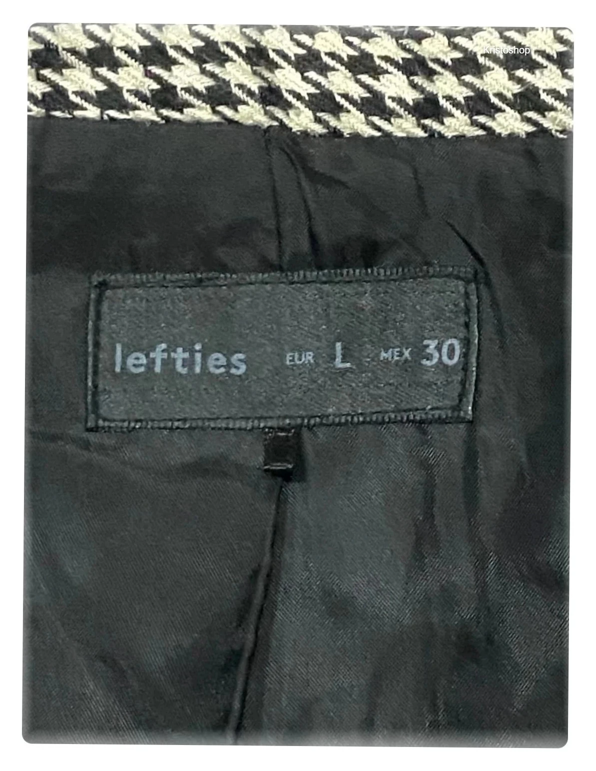Jaqueta Vintage Blazer Lefties xadrez cinza Tamanho L – photo 8